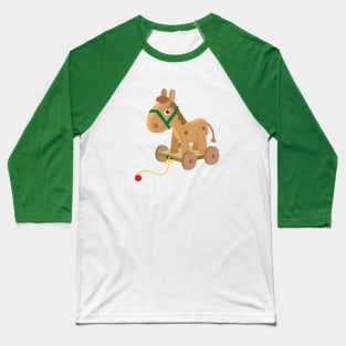 toy wooden horse on wheels Baseball T-Shirt